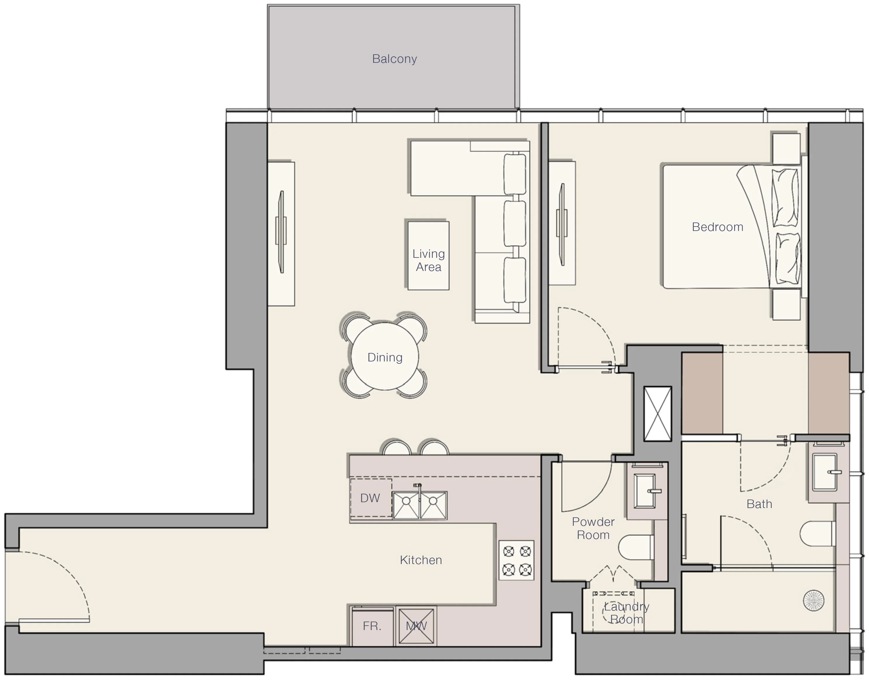 1 Bedroom Unit